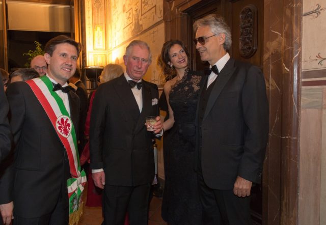 Bocelli e il Principe Carlo