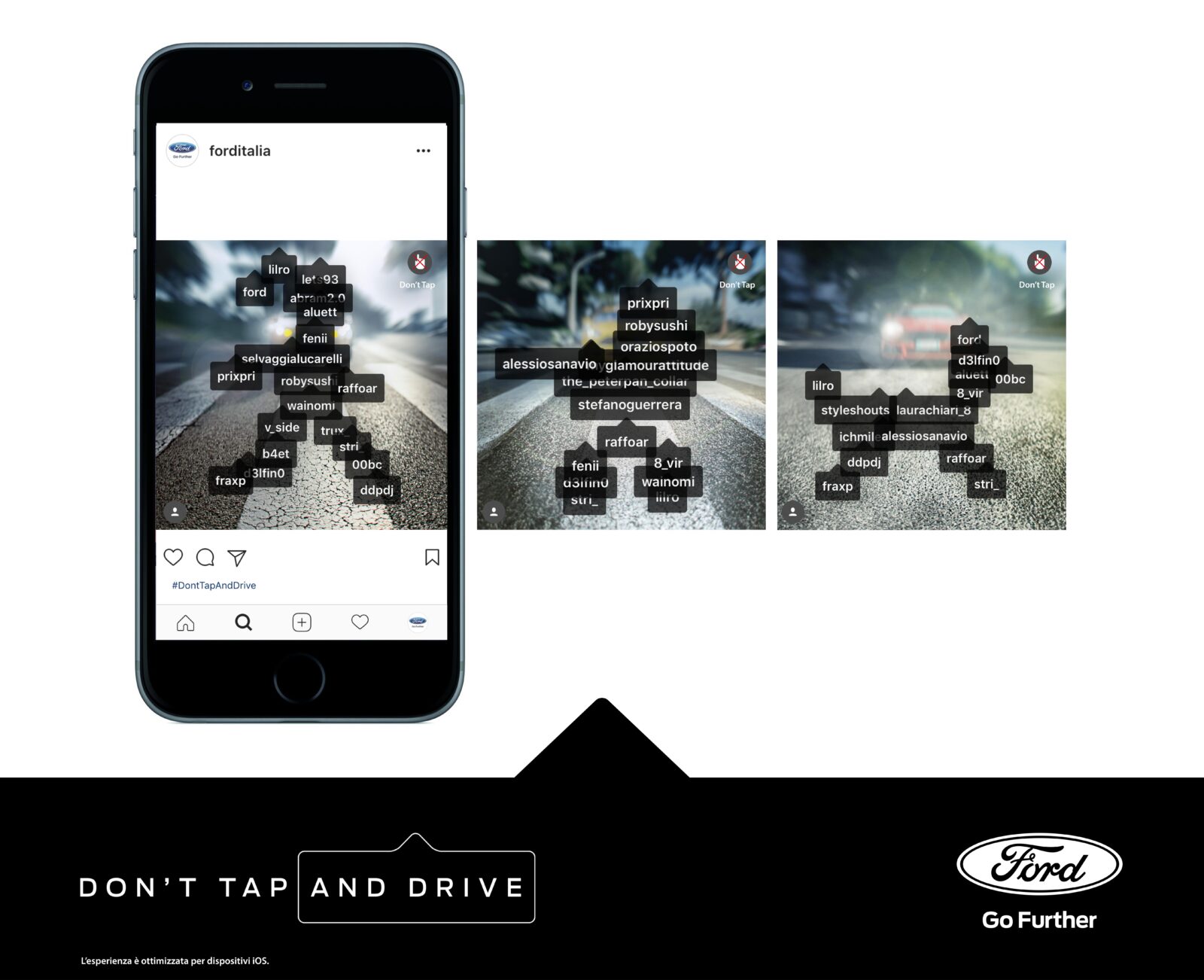 Ford lancia ‘Don’t Tap And Drive’, la nuova campagna social a supporto dell’edizione 2017 di ‘Driving Skills For Life’