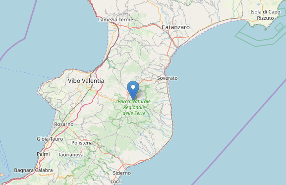 Terremoto M3.2 in Calabria  a Brognaturo  (Vibo Valentia) oggi 23  marzo 2020