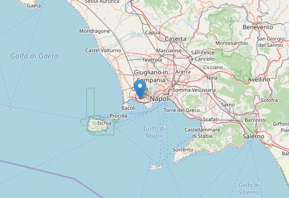 Terremoto M2.9 in Campania a Pozzuoli  (Napoli) oggi 8 aprile 2020