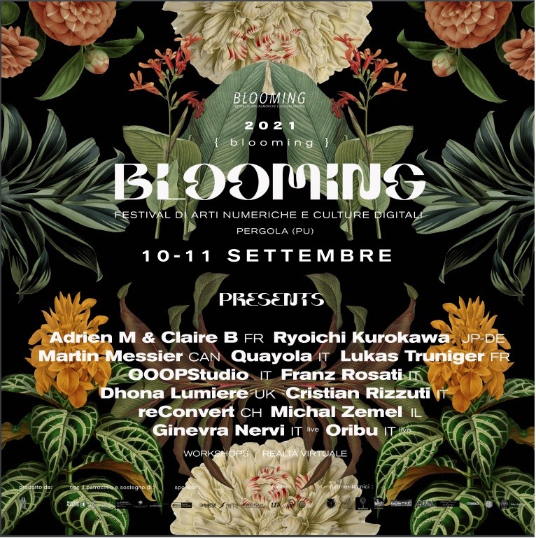 A Pergola torna Blooming, Festival di arti numeriche e culture digitali