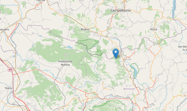 Lieve Terremoto M2.8 tra  Campania e Molise a Sassinoro (Benevento) oggi 2 agosto 2021