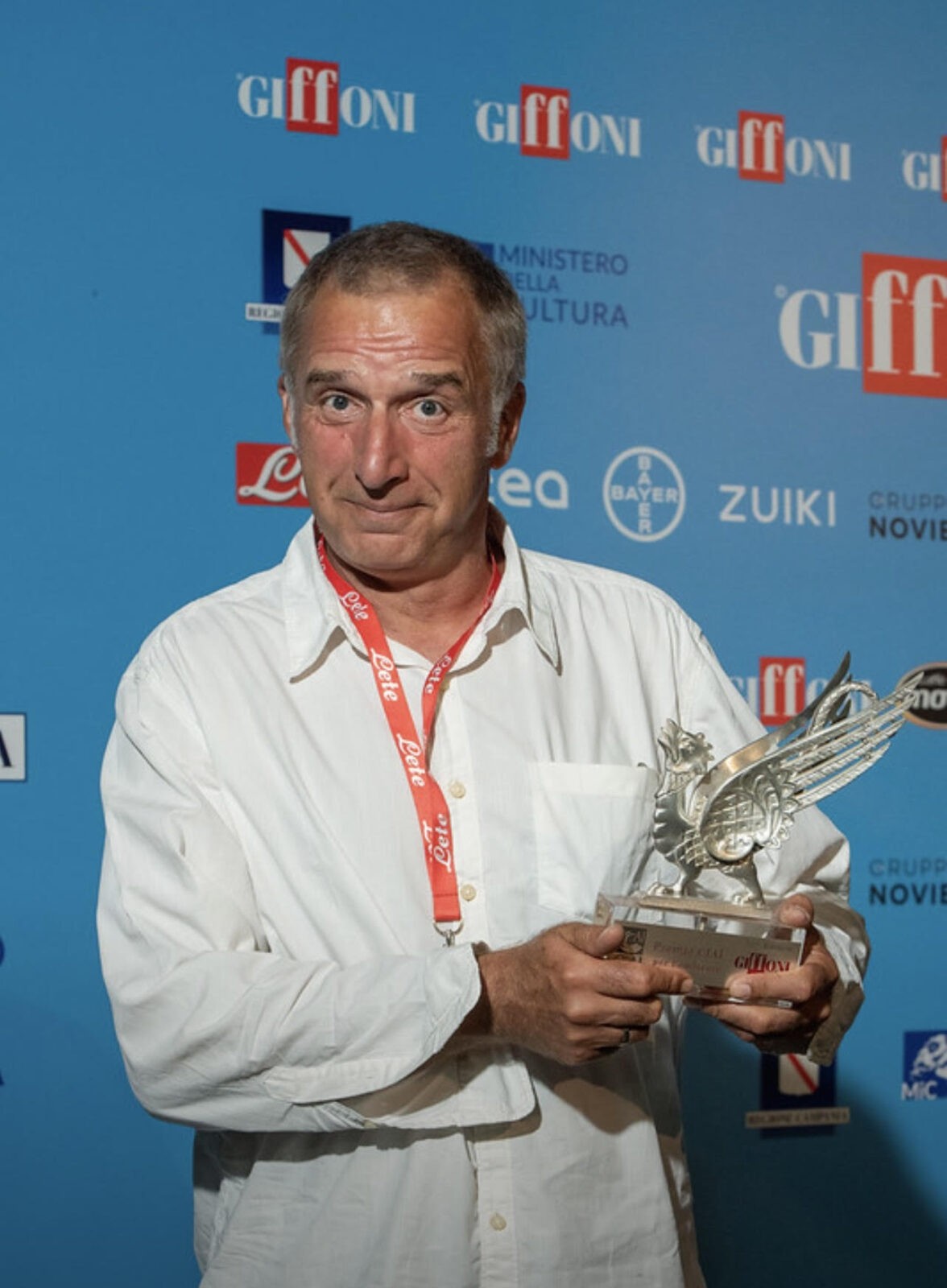 Il regista Radivoje Andrić ritira il Premio Cial al Giffoni Film Festival 2022