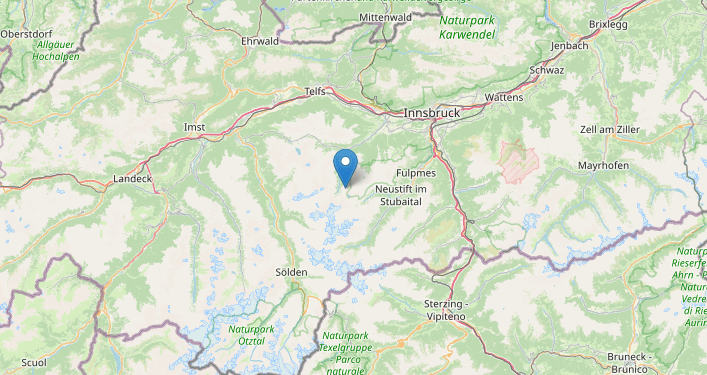 🌍 Terremoto tra Italia e Austria vicino Innsbruck  M2.6 oggi 29 ottobre alle  18:48
