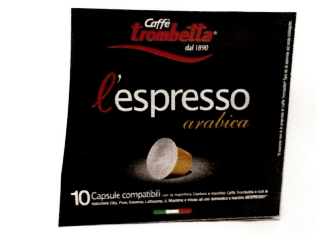 L'espresso CAPSULE TROMBETTA ARABICA 10x5,5g