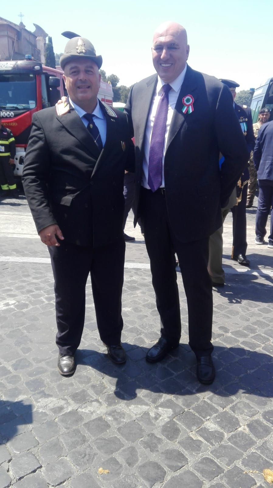 da sx: il presidente ANSI Gaetano Ruocco e il Ministro Crosetto