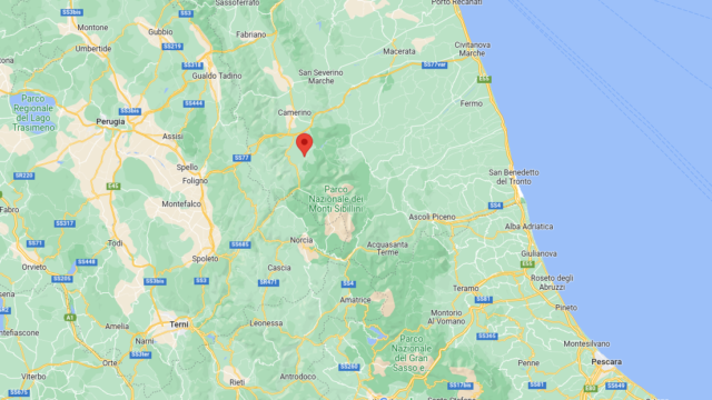 Epicentro Terremoto di magnitudo ML 2.5 del 25-01-2023 ore 06:10:24 (Italia) in zona: 3 km SE Fiordimonte (MC)