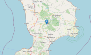 Epicentro Terremoto di magnitudo ML 2.6 del 12-01-2023 ore 16:46:54 (Italia) in zona: 7 km NE Panettieri (CS)