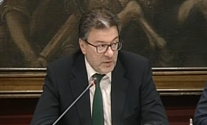 Il ministro dell'economia Giorgetti
