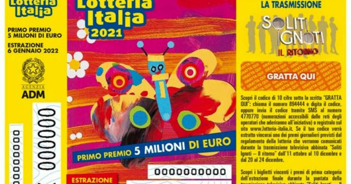 LOTTERIA ITALIA 2022 – ECCO I BIGLIETTI VINCENTI DI PRIMA SECONDA E TERZA CATEGORIA