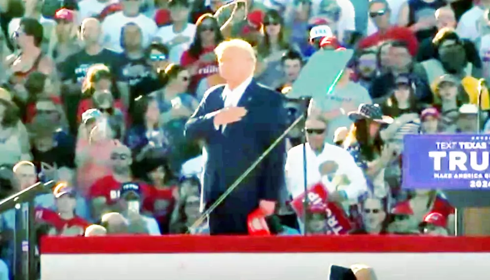 Donald Trump in Texas a Waco per la sua campagna elettorale