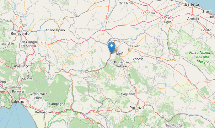 Epicentro Terremoto M2.8 in Campania a Monteverde (Avellino) oggi 9 marzo 2023 alle  09:14