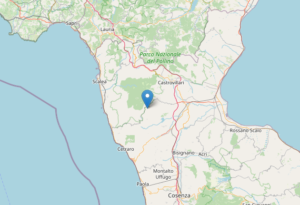 Epicentro Terremoto oggi M 3.8 in Calabria a San Donato di Ninea (Cosenza) alle 10:30 di venerdì 10/3/2023