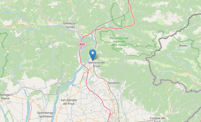 Terremoto oggi M2.1 in Friuli-Venezia Giulia a Gemona del Friuli (Udine) alle 04:42 del 21 marzo 2023