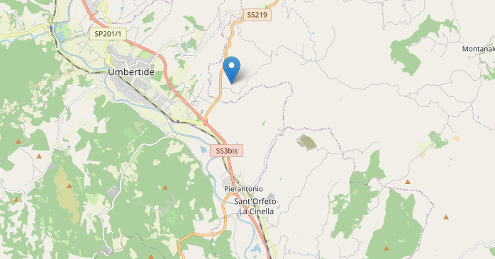 Epicentro Terremoto di magnitudo ML 2.0 del 21-03-2023 ore 16:06:01 (Italia) in zona: 5 km E Umbertide (PG)
