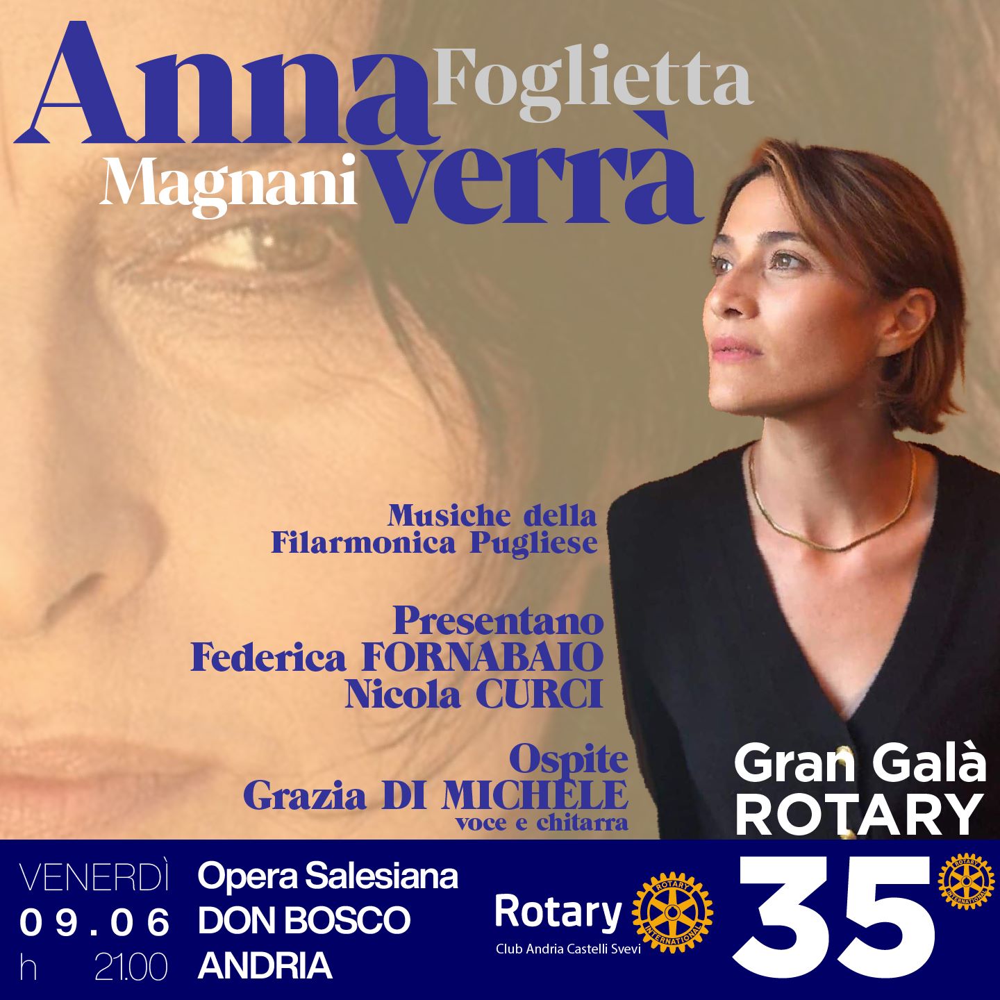 Un omaggio al cinema italiano per i 35 anni del Rotary di Andria