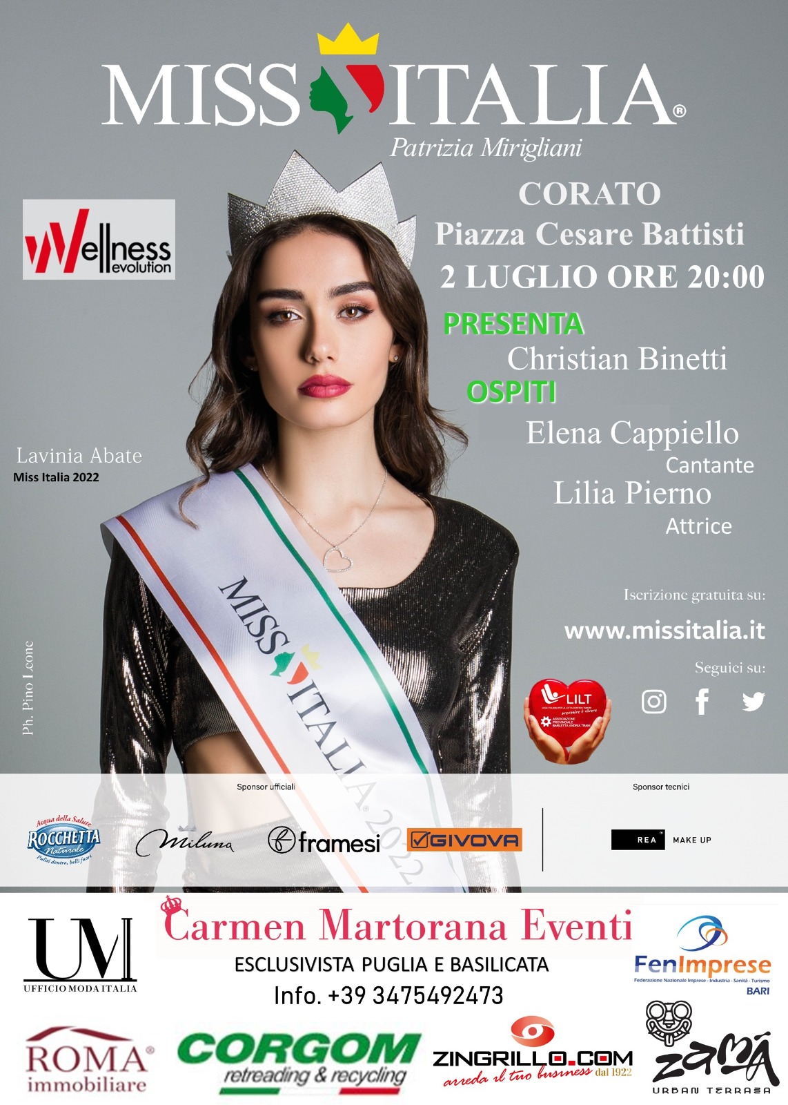 A Corato la quarta selezione di Miss Italia Puglia