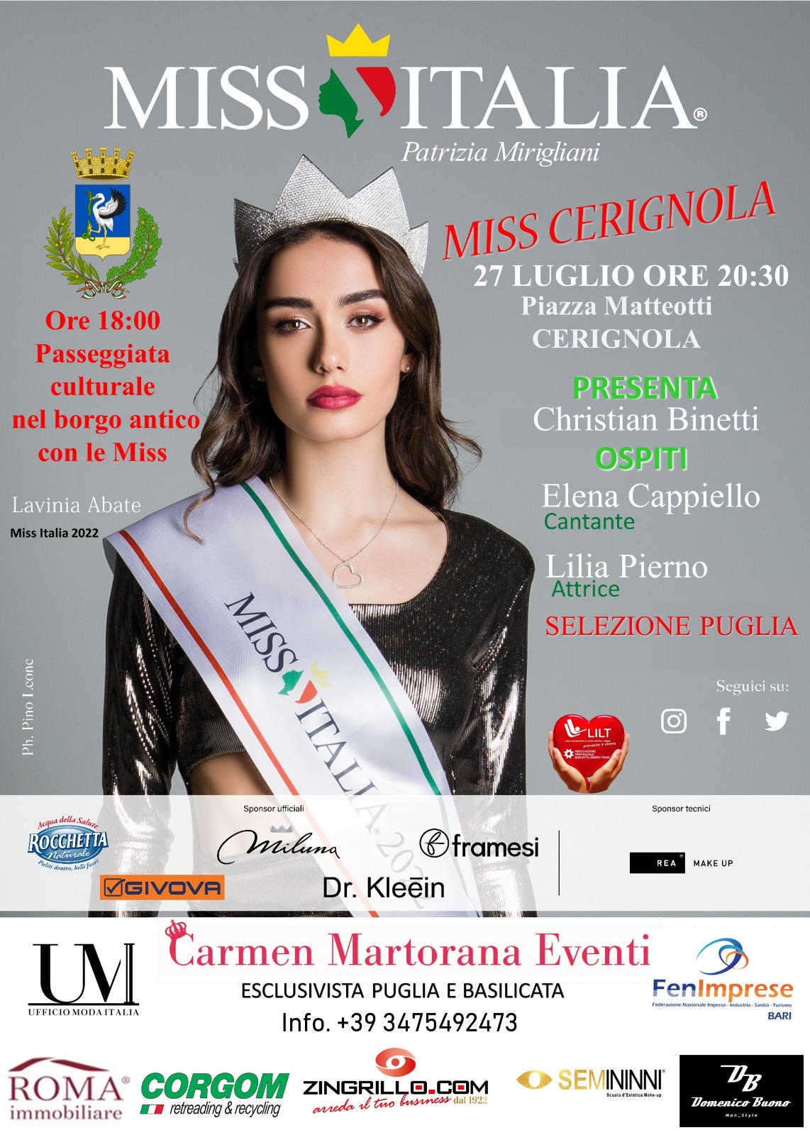 Miss Italia fa tappa a Cerignola
