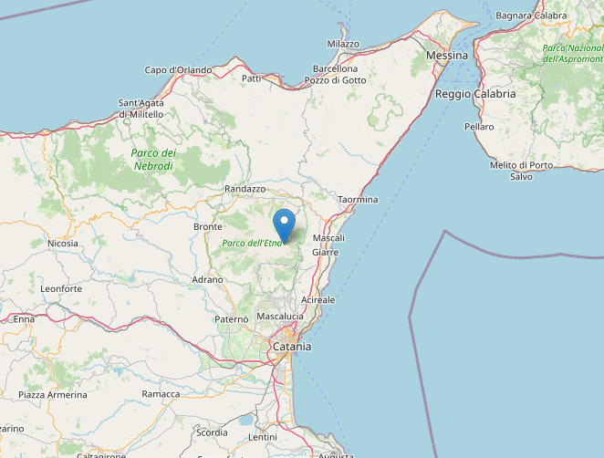 Epicentro Terremoto oggi M3.1 in Sicilia a Milo (Catania) alle 05:01 del 24 luglio 2023
