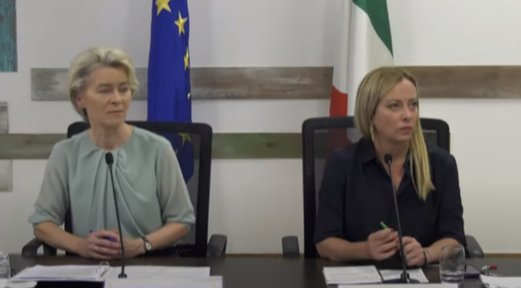 Giorgia Meloni e Ursula von der Leyen a Lampedusa. Le dichiarazioni congiunte