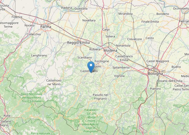 Terremoto di magnitudo 3.4 a Castellarano (Reggio Emilia) oggi 30 ottobre 2023